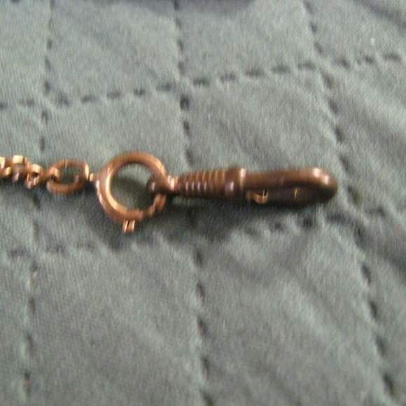 Vintage Gold Patina Hanging Chain 14" - Picture 8 of 8